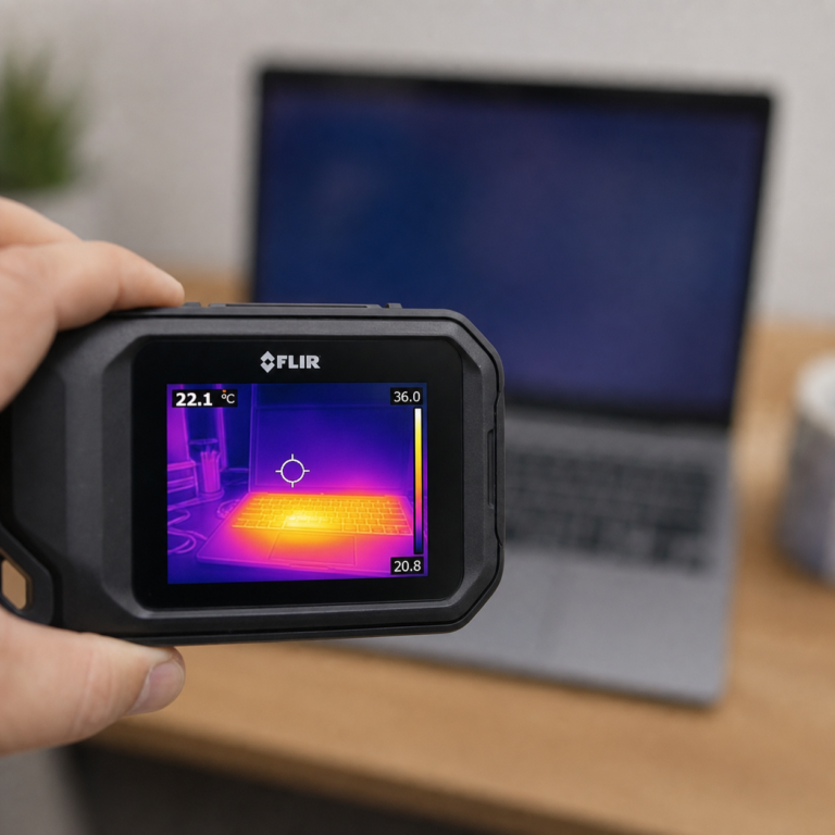 Infrared camera used to locate hidden pest activity